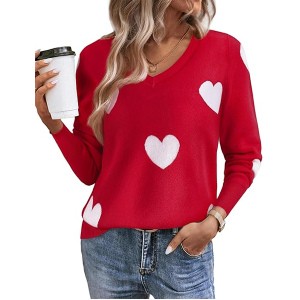 Women's Spring Sweaters 2025 Casual Thin Long Sleeve Pullover V Neck Lightweight Sweatshirts Cute Blouse Tops