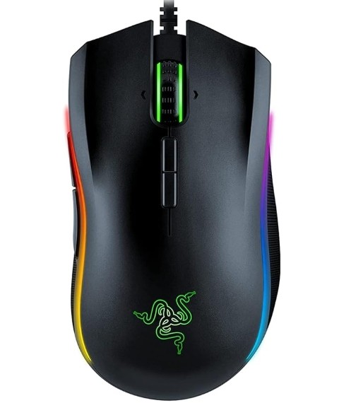 Razer Mamba Elite Wired Gaming Mouse: 16,000 DPI Optical Sensor - Chroma RGB Lighting - 9 Programmable Buttons - Mechanical Switches