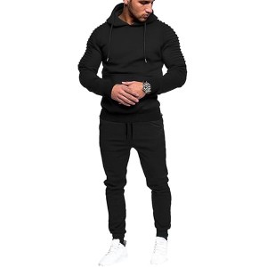 COOFANDY Men's Tracksuit 2 Piece Hoodie Sweatsuit Sets Casual Jogging Athletic Suits