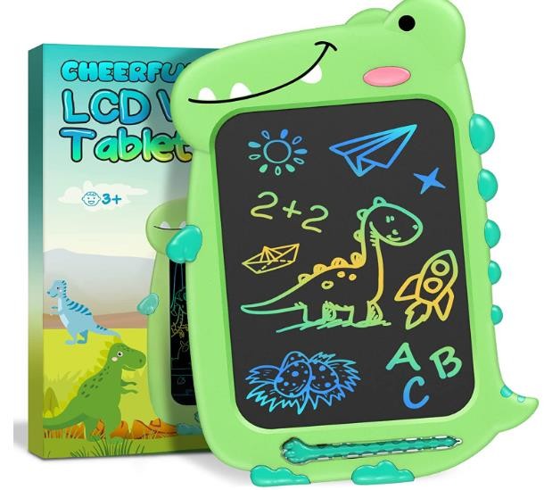 CHEERFUN LCD Writing Tablet Kids Toys 10" Toddler Toys Learning Drawing Board Dinosaur Toys for 3 4 5 6 7 8 Year Old Boys Girls Birthday Gifts Idea Light Doodle Pad Stocking Stuffers