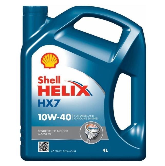 Shell Helix HX7 10w40 Synthetic technology motor oil 4 liter bottle
