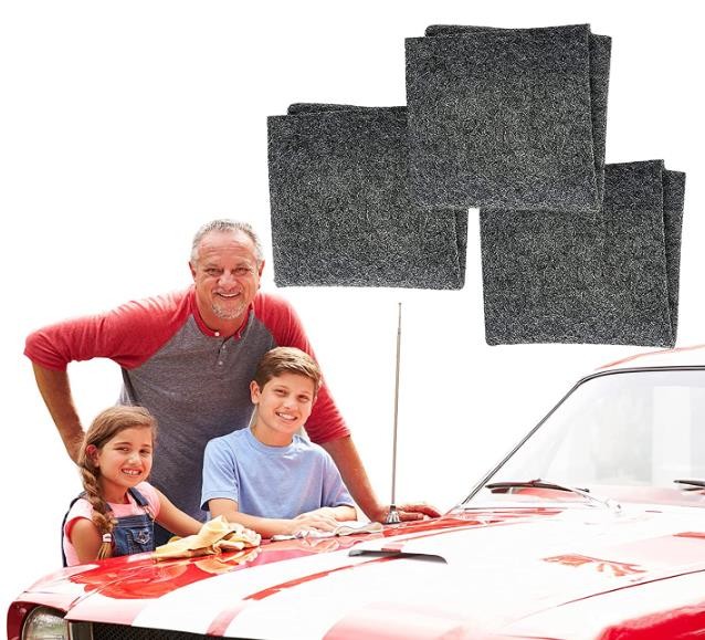 3PCS Nano Sparkle Cloth for Car Scratches Nano Car Scratch Remover Easily Repair Scratches, Swirls, Paint Residues, Water Spots and Restore The Original Color of The Car Paint