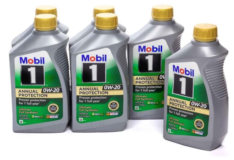Mobil 1 122593 Synthetic Oil, 6 Quart, 1 Pack