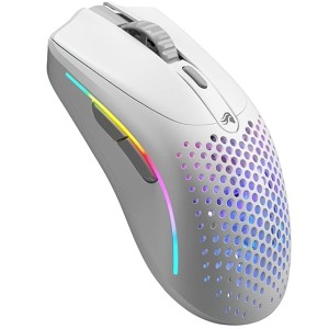 GLORIOUS Model O 2 Mini Wireless Gaming Mouse: Superlight 57g, up to 210hr Battery, Dual Wireless 2.4GHz and Bluetooth 5.2, 26K Optical Sensor, 80M Clicks, 6 Programmable Buttons, FPS Mouse, White